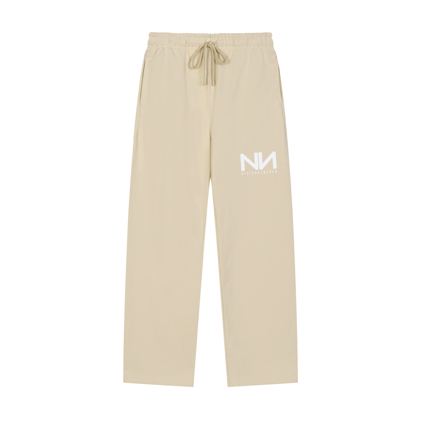 NeverNotWorkn Classic Solid Color Straight-Leg Sweatpants