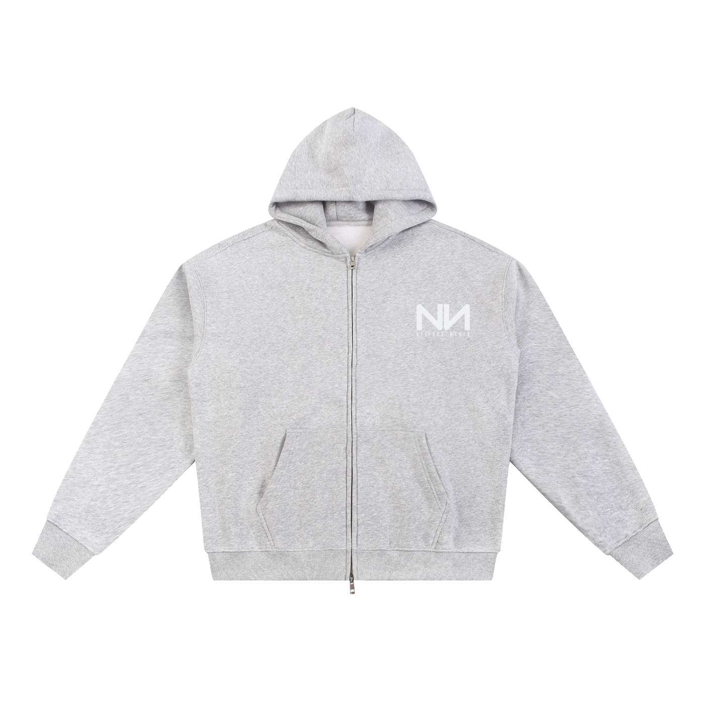 NeverNotWorkn Classic Essential Fleece Zip-Through Hoodie
