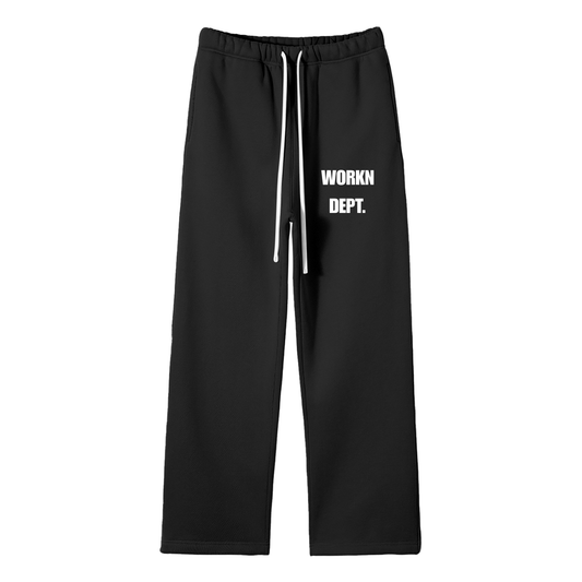 WORKN DEPT. Unisex Solid Color Fleece Straight Leg Pants