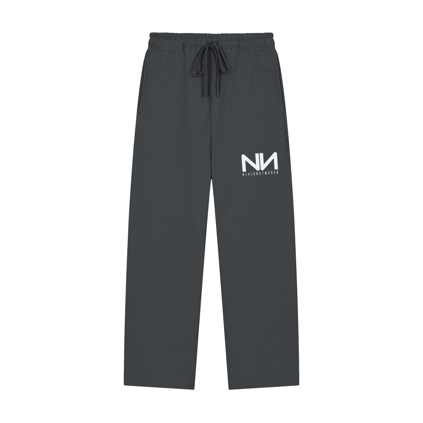 NeverNotWorkn Classic Solid Color Straight-Leg Sweatpants