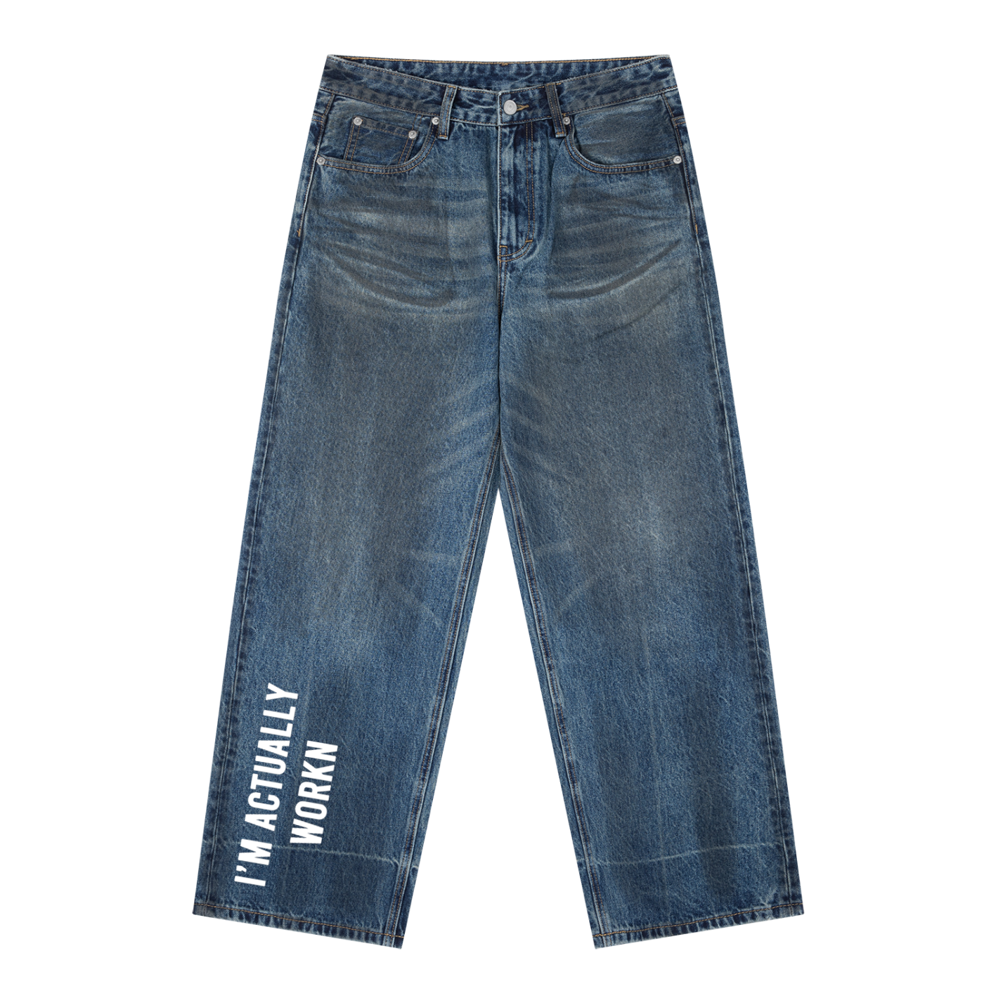 WORKN DEPT. Vintage Wash Baggy Denim Jeans